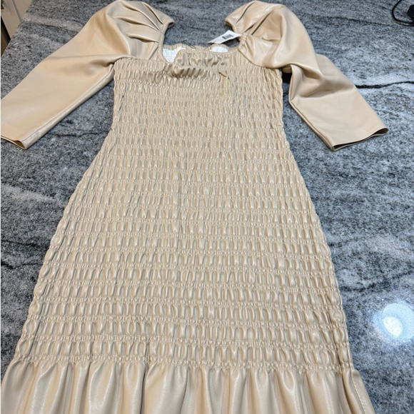 SAYLOR Beige Textured Mini Dress - Picture 12 of 14